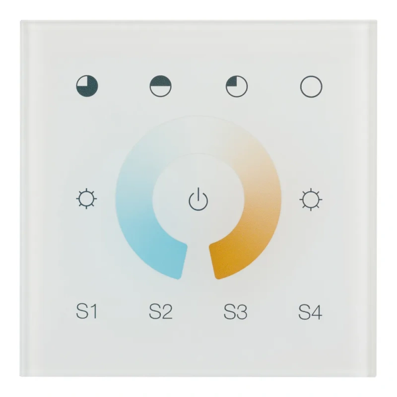 INTELLIGENT ARLIGHT Сенсорная панель DALI-901-11-1G-4SC-MIX-DT8-IN White (BUS/230V) (IARL, IP20 Пластик, 3 года) 037196