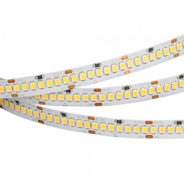 Светодиодная лента RT 2-5000 24V Day4000 10mm (2835, 252 LED/m, LUX) (Arlight, 10 Вт/м, IP20) 022651