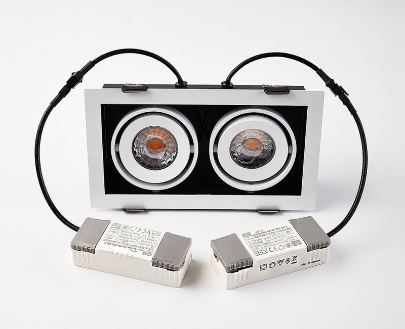 DL 3033 white 3000K светильник встраиваемый поворотный