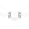 Угол S2-LINE-4067-L90 прямой (Arlight, Металл) 021250