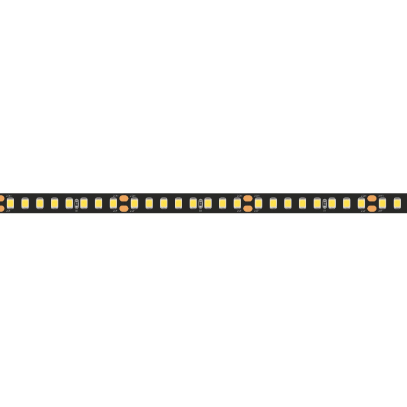 Светодиодная лента RT-A160-BLACK-8mm 24V Warm3000 (12 W/m, IP20, 2835, 5m) (Arlight, высок.эфф.150 лм/Вт) 029426(2)