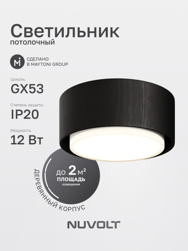 Потолочный светильник NUVOLT LDL-008BW