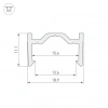Профиль пластиковый ARH-CH15-2000-PVC (Arlight, Пластик) 027091