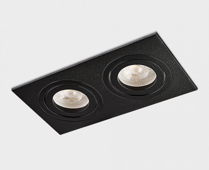 SAG203-4 black/black светильник встраиваемый поворотный