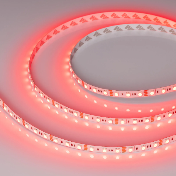 Светодиодная лента RT-B72-10mm 12V RGB (15 W/m, IP20, 5060, 5m) (Arlight, 15 Вт/м, IP20) 016246(2)
