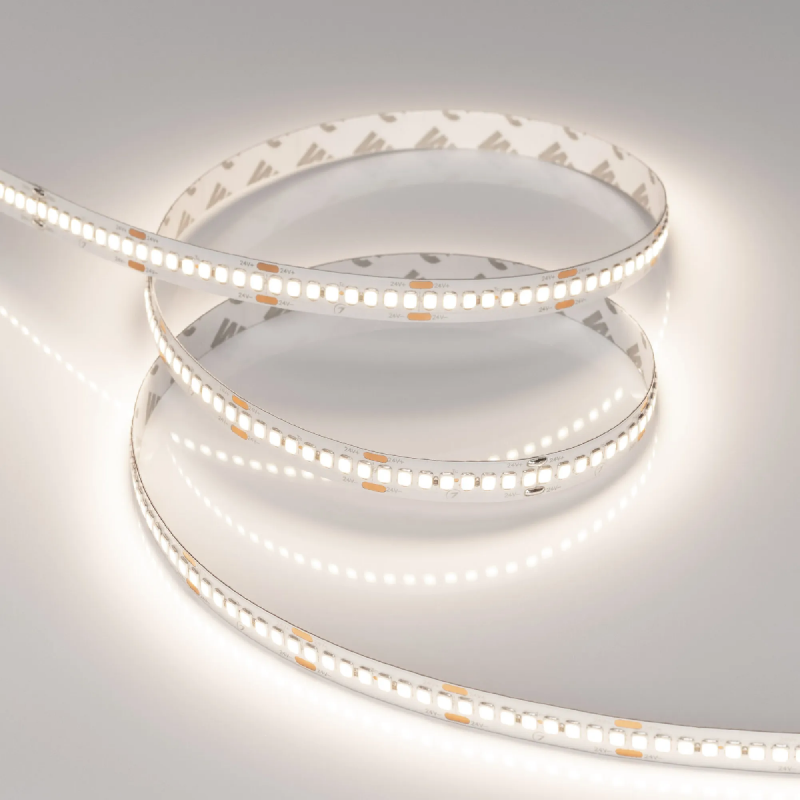Светодиодная лента RT-A240-10mm 24V Day4000 (22 W/m, IP20, 2835, 5m) (Arlight, высок.эфф.150 лм/Вт) 036213
