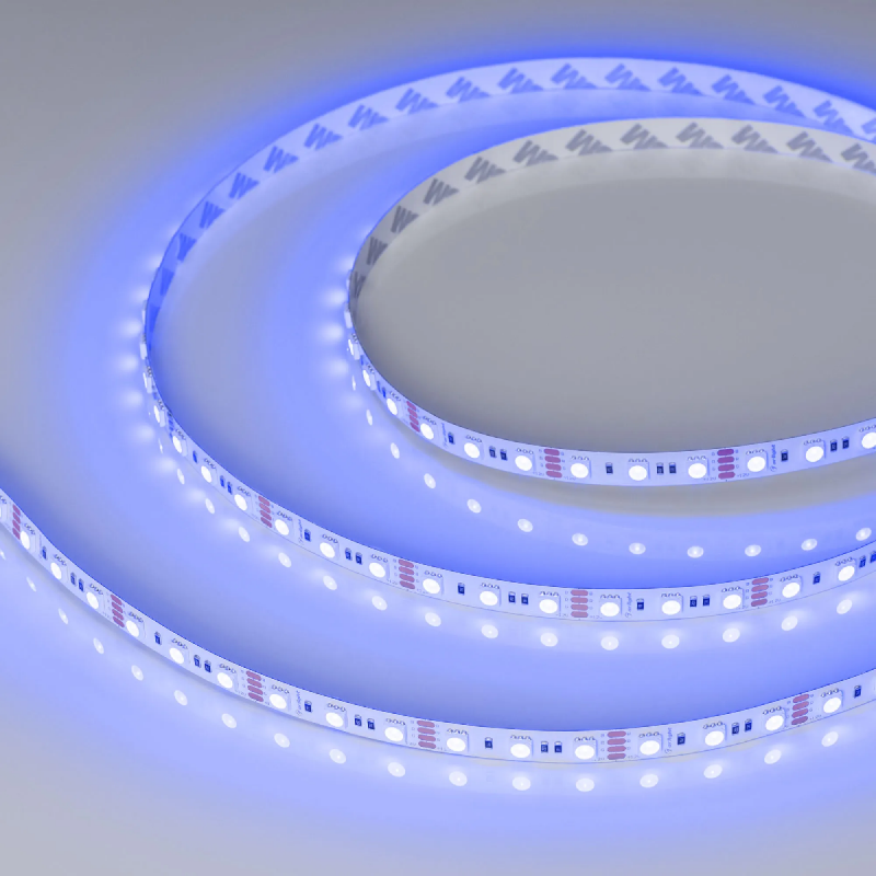Светодиодная лента RT-B72-10mm 12V RGB (15 W/m, IP20, 5060, 5m) (Arlight, 15 Вт/м, IP20) 016246(2)