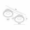 Накладной поворотный светодиодный светильник Ledron ORBIT SLIM 2 Black