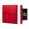 INTELLIGENT ARLIGHT Кнопочная панель KNX-304-23-IN Rose Red (BUS, Frame) (IARL, IP20 Металл, 2 года) 039668