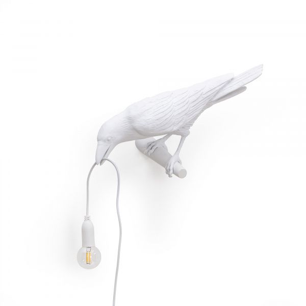 Настенный светильник Seletti Bird Looking Left White