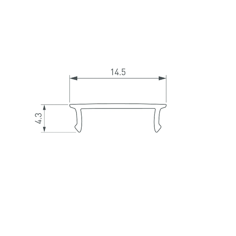 Экран SL-W15-2500 OPAL (Arlight, Пластик) 020482