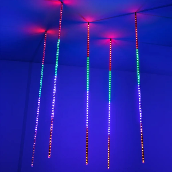 Светодиодная гирлянда ARD-ICEFALL-CLASSIC-D12-1000-5PCS-CLEAR-120LED-LIVE RGB (230V, 11W) (Ardecoled, IP65) 026056