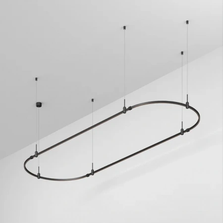 Основание ART-APRIORI-OVAL-HANG-3000x1000 (BK) (Arlight, IP20 Металл, 3 года) 048506