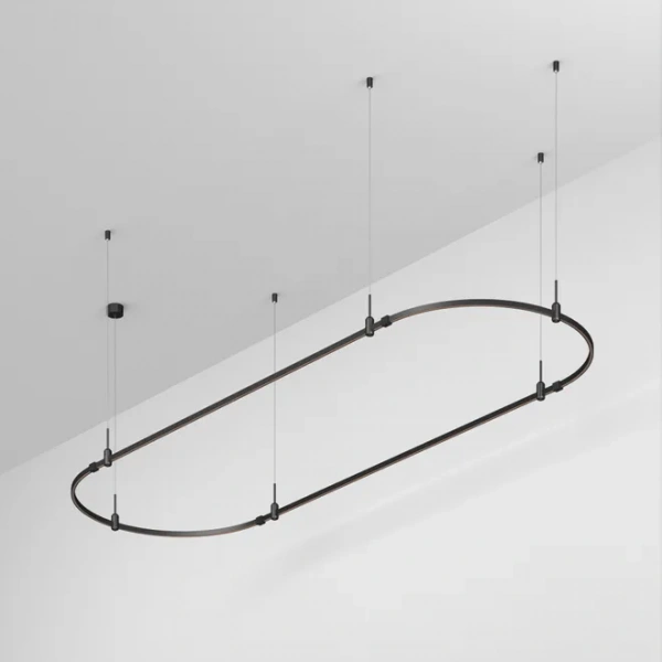 Основание ART-APRIORI-OVAL-HANG-3000x1000 (BK) (Arlight, IP20 Металл, 3 года) 048506