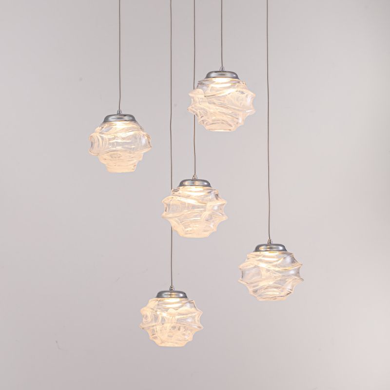 Подвесной светильник MD25030003-5A chrome/clear