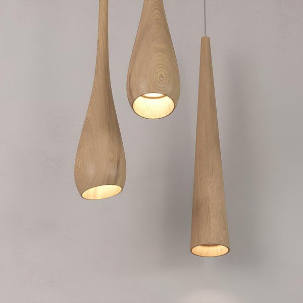 Подвесной (накладной) светильник WoodCone White под сменную лампу