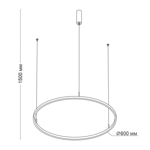 Подвесной светодиодный светильник LED ROUND R600 White