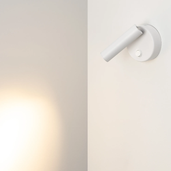 Светильник SP-BED-R90-3W Warm3000 (WH, 20 deg, 230V) (Arlight, IP20 Металл, 3 года) 031393