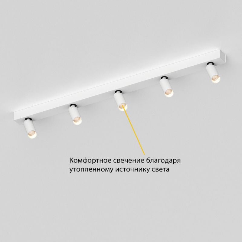 Накладной поворотный светодиодный светильник Ledron SAGITONY E5 S40 Dim White 3000K