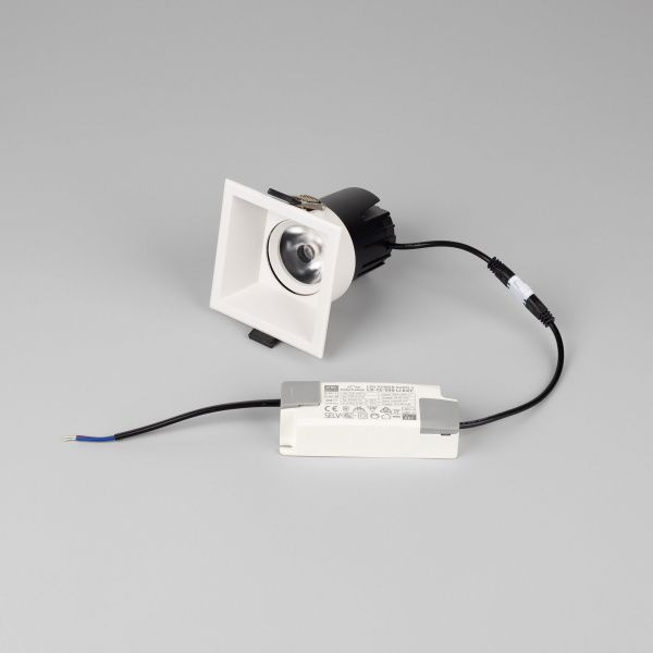 Светильник MS-FLOW-BUILT-S85x85-6W Day4000 (WH, 38 deg, 230V) (Arlight, IP20 Металл, 5 лет) 060944