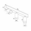 Накладной светодиодный светильник Ledron SAGITONY E3 S60 Wooden Black