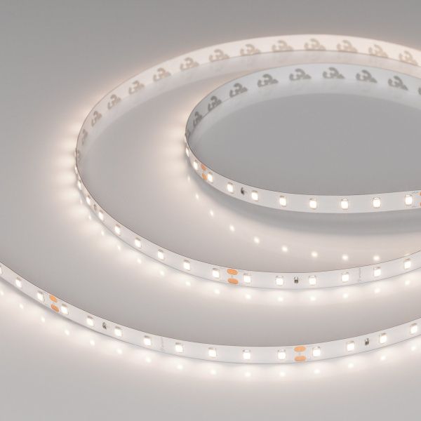 Светодиодная лента RT-A80-8mm 24V Day4000 (6 W/m, IP20, 2835, 5m) (Arlight, высок.эфф.150 лм/Вт) 024512(2)