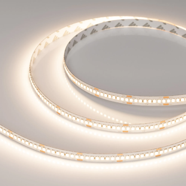 Светодиодная лента RT-A240-10mm 24V Warm3500 (22 W/m, IP20, 2835, 5m) (Arlight, высок.эфф.150 лм/Вт) 038744
