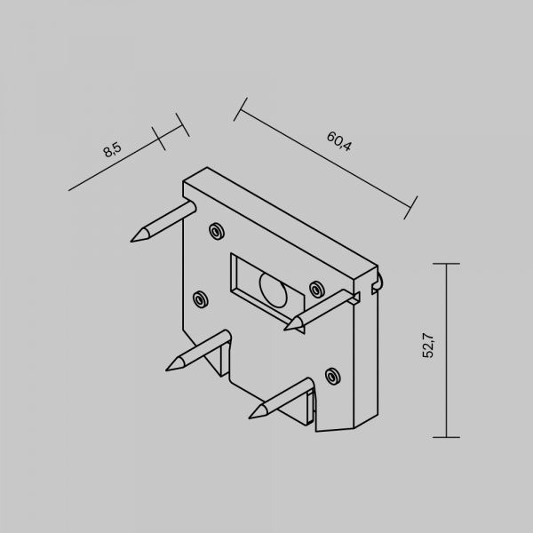 Комплектующие для встраиваемой трековой системы Technical TRA034D-EC-422B