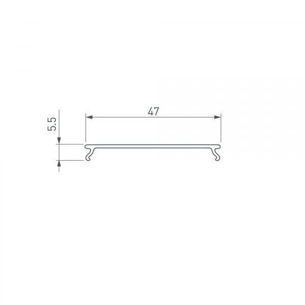 Экран SL-W45-LW-10000 OPAL (Arlight, Пластик) 050641