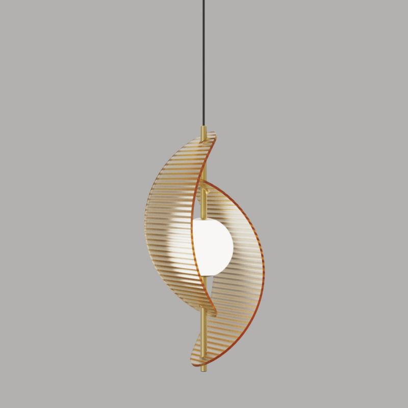 Подвесной светильник MD24030035-1A brass/amber