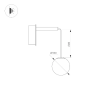 Светильник SP-BEADS-WALL-HANG-R130-6W Day4000 (BK-GD, 180 deg, 230V) (Arlight, IP20 Металл, 3 года) 037065