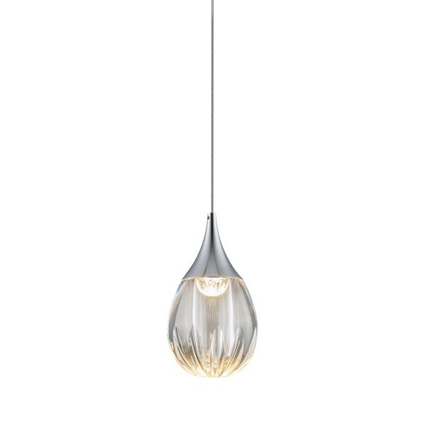Подвесной светильник MD24001004-1A chrome/clear