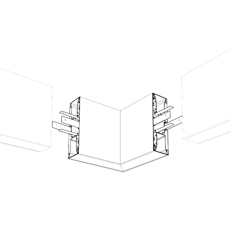 Угол S2-WALL-X2-H128-L90N внутренний (Arlight, Металл) 021288