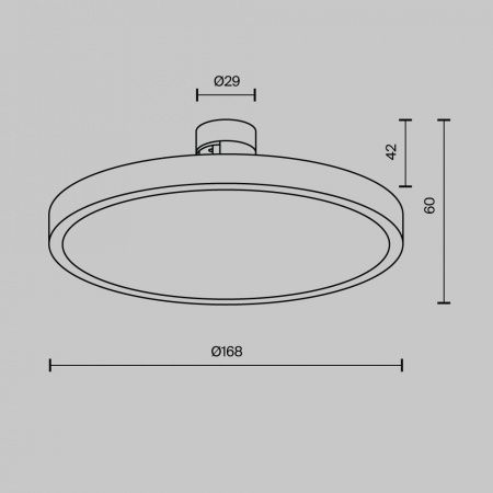 Трековый светильник Technical TR153-1-10W3K-PT
