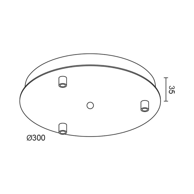 Основание круглое Ledron D300-3
