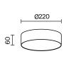 Потолочный светильник Technical C032CL-24W3K-RD-W