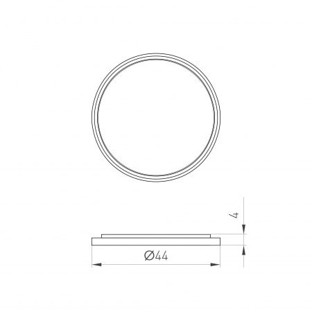 Насадка овалорисующая LGD-DIAFILM-OVAL-LENS-R44 (BK) (Arlight, Металл) 059496