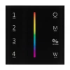 Панель Sens SMART-P30-RGBW Black (230V, 4 зоны, 2.4G) (Arlight, IP20 Пластик, 5 лет) 027104