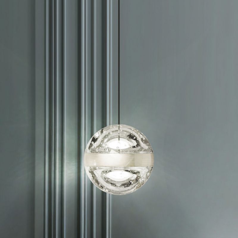 Подвесной светильник MD23030088-1A nickel/clear