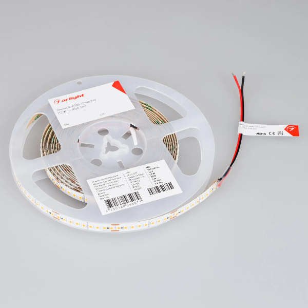 Светодиодная лента UL-A180-10mm 24V Warm2700 (12 W/m, IP20, 5m) (Arlight, высок.эфф.180 лм/Вт) 044516