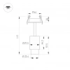 Светильник ART-NEMO-BUILT-ZOOM-R29.5-2W Day4000 (BK, 15-45 deg, 24V) (Arlight, IP20 Металл, 5 лет) 049768