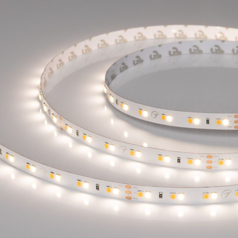 Светодиодная лента UL-A120-10mm 24V Day-MIX (10 W/m, IP20, 5m) (Arlight, Изменяемая ЦТ) 055617