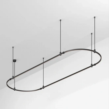 Основание ART-APRIORI-OVAL-ROD-800-3000x1000 (BK) (Arlight, IP20 Металл, 3 года) 048509