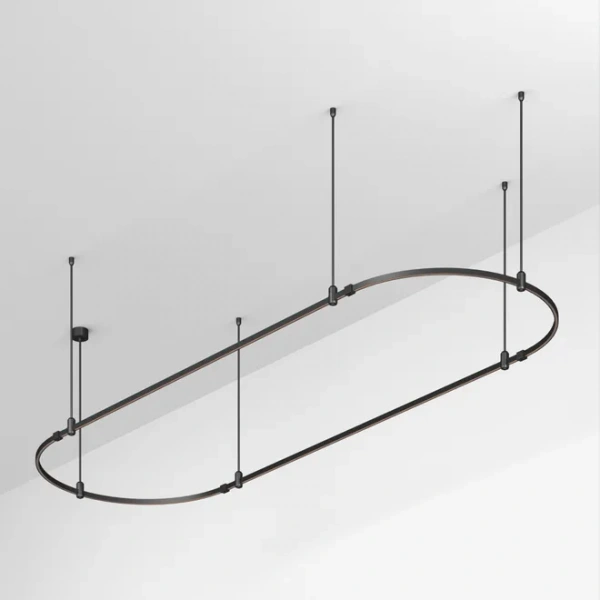 Основание ART-APRIORI-OVAL-ROD-800-3000x1000 (BK) (Arlight, IP20 Металл, 3 года) 048509