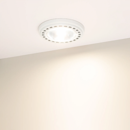 Лампа AR111-UNIT-G53-15W- Warm3000 (WH, 24 deg, 12V) (Arlight, Металл) 025640