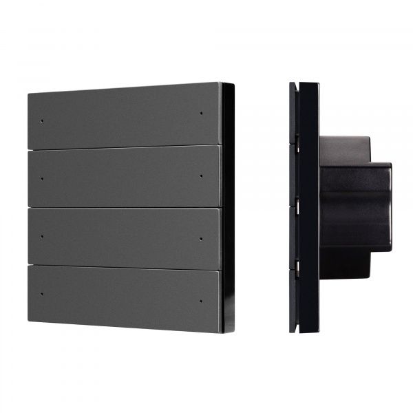 INTELLIGENT ARLIGHT Кнопочная панель SMART DALI-301-22-8K-D2-IN Black (BUS, Frameless) (IARL, IP20 Пластик, 5 лет) 060974