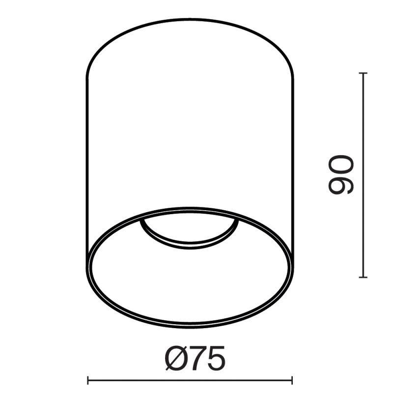Потолочный светильник Technical C064CL-12W3K-RD-B