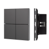 INTELLIGENT ARLIGHT Кнопочная панель KNX-304-23-IN Black (BUS, Frameless) (IARL, IP20 Металл, 2 года) 039663
