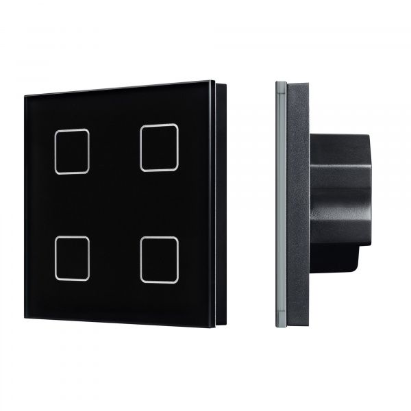 INTELLIGENT ARLIGHT Сенсорная панель DALI-301-11-IN Black (BUS/24V, Backlight) (IARL, IP20 Пластик, 5 лет) 046573