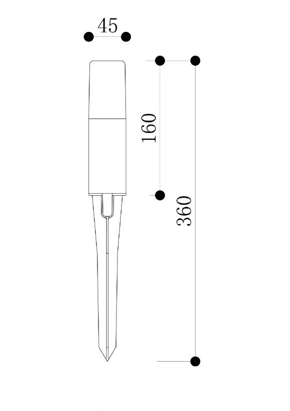Ландшафтный светильник Outdoor O416FL-L3B3K